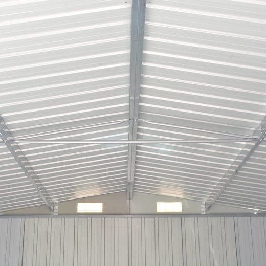 Gerteschuppen 257x489x181 cm Metall Braun
