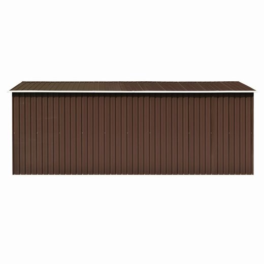 Gerteschuppen 257x489x181 cm Metall Braun