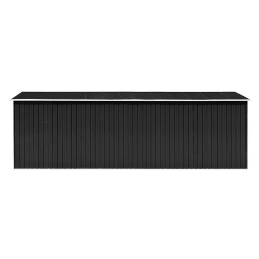 Gerteschuppen 257x580x181 cm Metall Anthrazit
