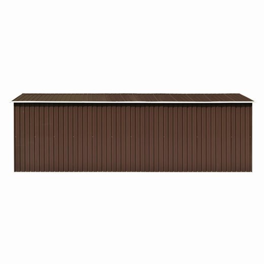 Gerteschuppen 257x580x181 cm Metall Braun