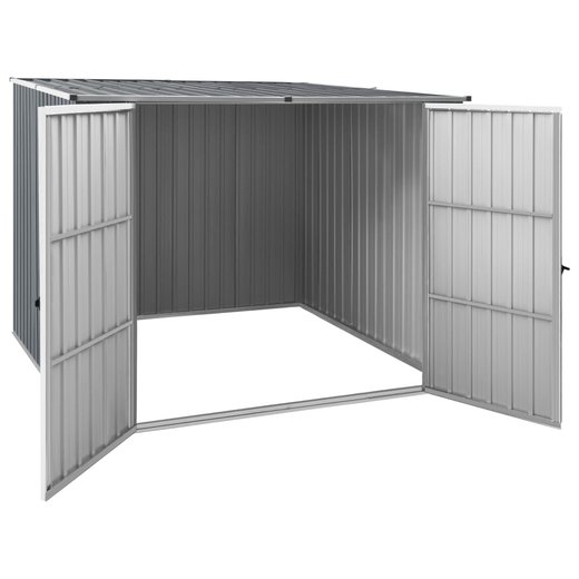 Gertehaus Grau 195x198x159 cm Verzinkter Stahl
