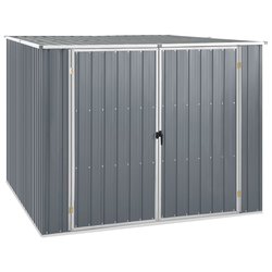 Gertehaus Grau 195x198x159 cm Verzinkter Stahl