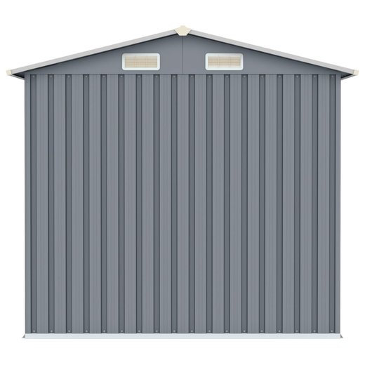 Gertehaus Grau 205x129x183 cm Verzinkter Stahl