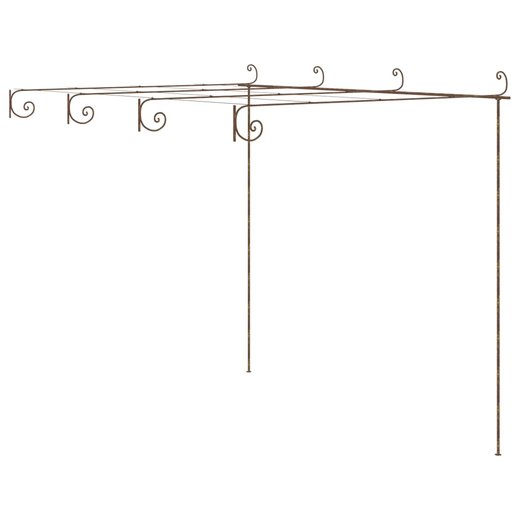 Garten-Rosenbogen Antik-Braun 4x3x2,5 m Eisen