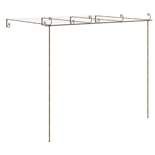 Garten-Rosenbogen Antik-Braun 4x3x2,5 m Eisen