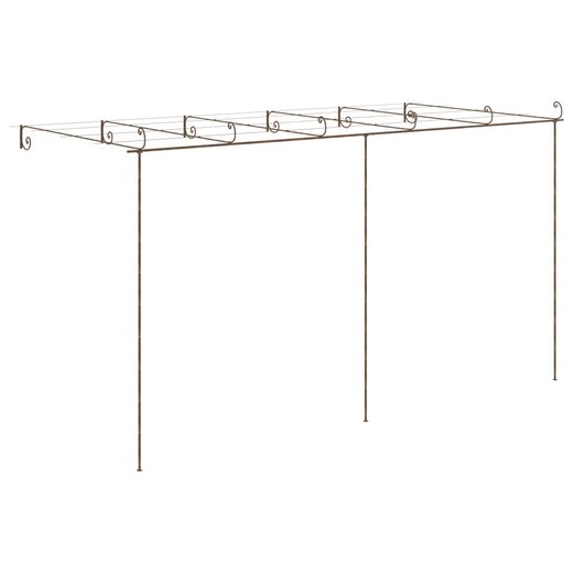Garten-Rosenbogen Antik-Braun 6x3x2,5 m Eisen