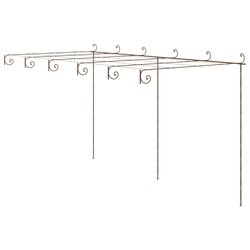 Garten-Rosenbogen Antik-Braun 6x3x2,5 m Eisen
