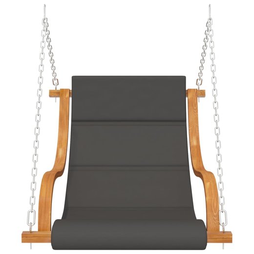 Hngelstuhl mit Kissen Fichte Massivholz mit Teak-Finish