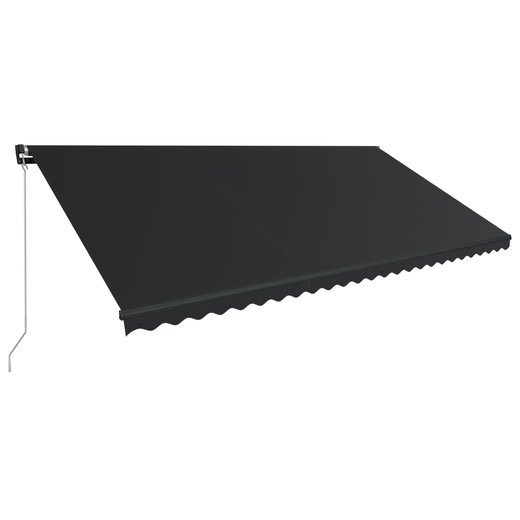 Einziehbare Markise mit LED Handbetrieben 600300 cm Anthrazit