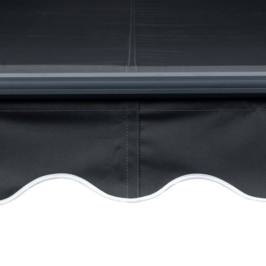 Einziehbare Markise mit LED Handbetrieben 600300 cm Anthrazit