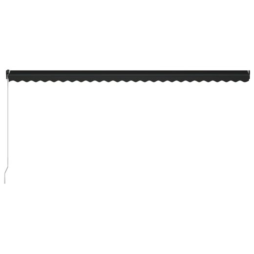 Einziehbare Markise mit LED Handbetrieben 600300 cm Anthrazit