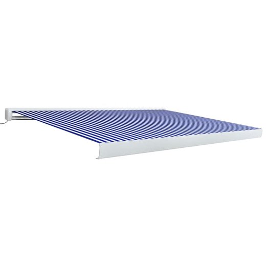 Motorisierte Kassetten-Markise 350x250 cm Blau und Wei