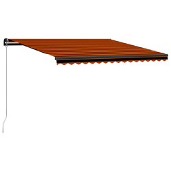 Einziehbare Markise Handbetrieben 450 x 300 cm Orange und...
