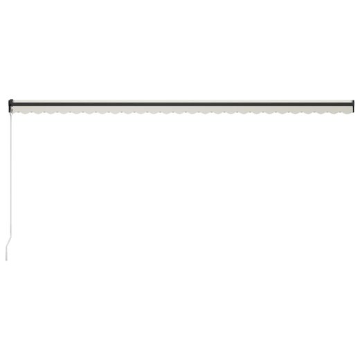 Einziehbare Markise Handbetrieben mit LED 600300 cm Creme