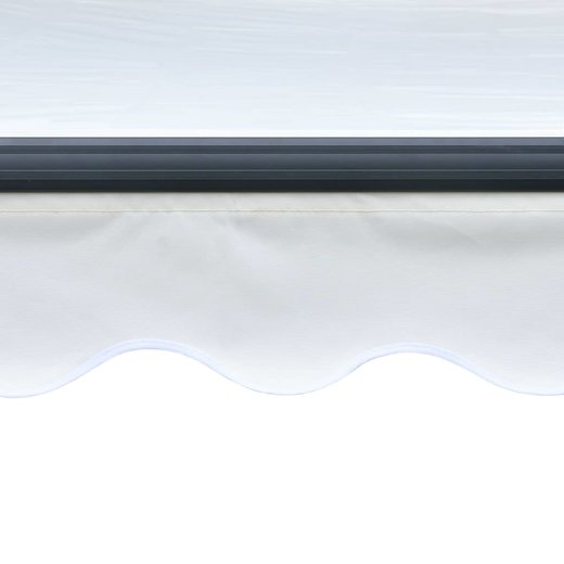 Einziehbare Markise Handbetrieben mit LED 600300 cm Creme