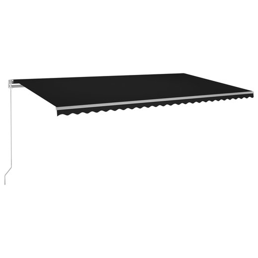 Gelenkarmmarkise Einziehbar mit LED 600x300 cm Anthrazit