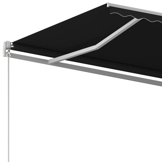 Gelenkarmmarkise Einziehbar 450x350 cm Anthrazit