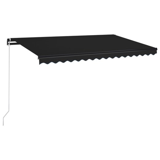 Gelenkarmmarkise Einziehbar 450x350 cm Anthrazit