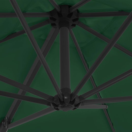 Ampelschirm mit Stahlmast Grn 250 x 250 cm