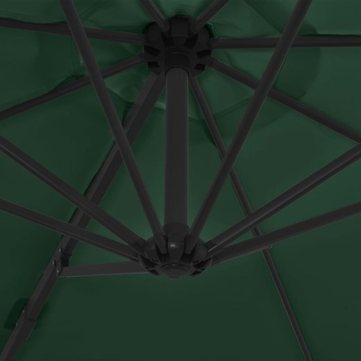 Ampelschirm mit Stahlmast Grn 300 cm