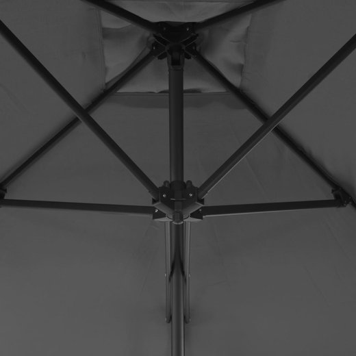 Sonnenschirm mit Stahl-Mast 250250 cm Anthrazit