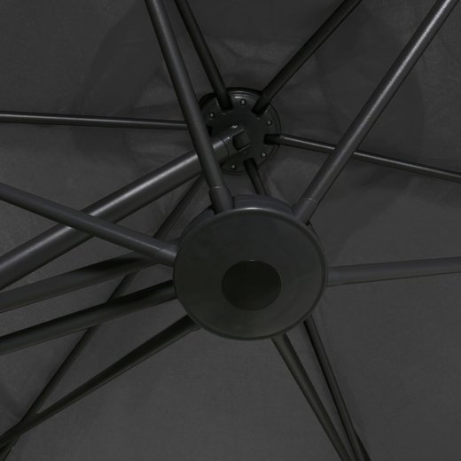 Sonnenschirm mit Stahlmast 300x250 cm Anthrazit
