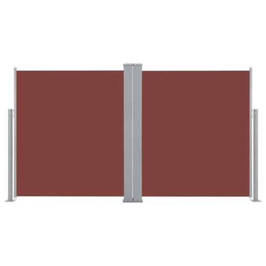 Ausziehbare Seitenmarkise Braun 140 x 600 cm