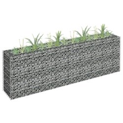 Gabionen-Hochbeet Verzinkter Stahl 1803060 cm