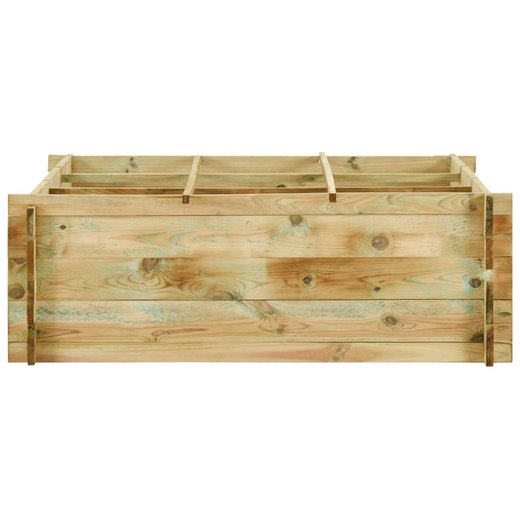 Pflanzkbel Hochbeet Kiefernholz Imprgniert 120x120x40 cm