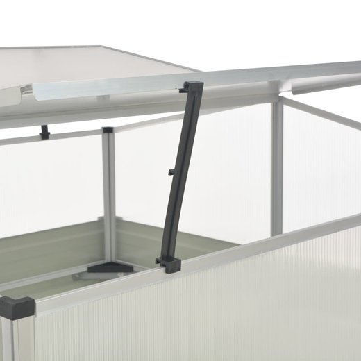 Gewchshaus Anthrazit 100x100x77 cm Verzinkter Stahl