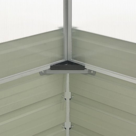Gewchshaus Anthrazit 100x100x77 cm Verzinkter Stahl