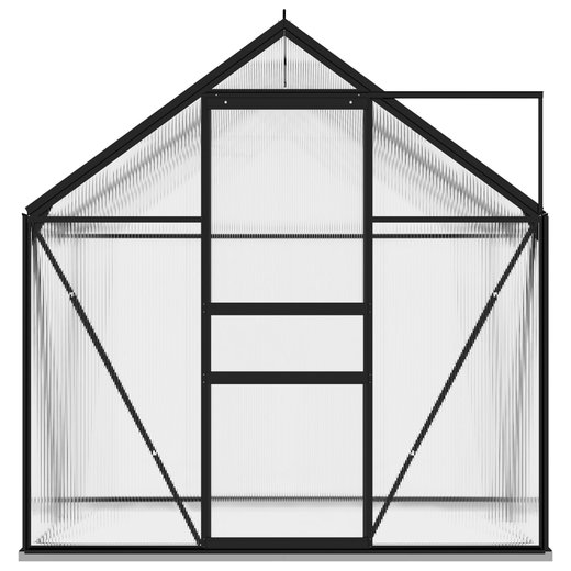 Gewchshaus Anthrazit Aluminium 2,47 m