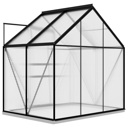 Gewchshaus Anthrazit Aluminium 2,47 m