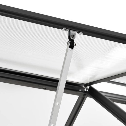 Gewchshaus Anthrazit Aluminium 2,47 m