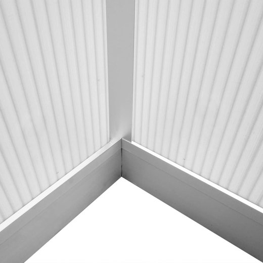 Verstrktes Gewchshaus Aluminium 4,6 m