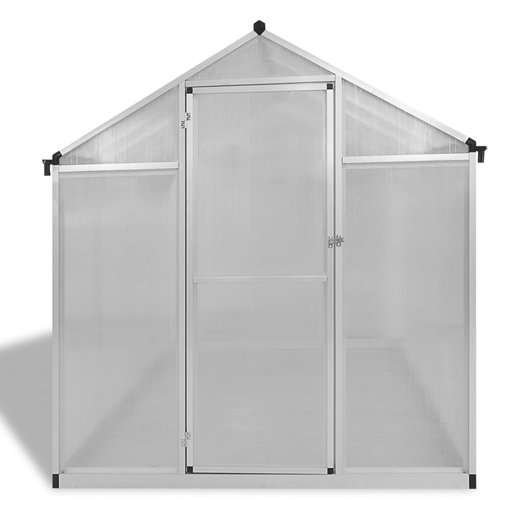 Verstrktes Gewchshaus Aluminium 4,6 m
