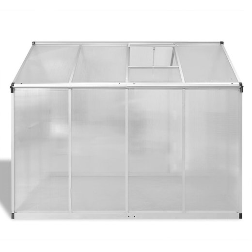 Verstrktes Gewchshaus Aluminium 4,6 m