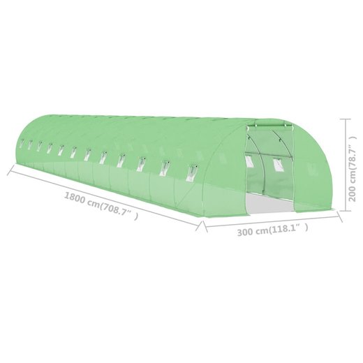 Gewchshaus 54 m 1832 m