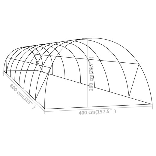 Gewchshaus 32 m 842 m