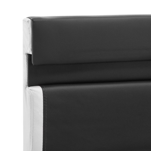 Bettgestell mit LED Grau Kunstleder 180200 cm