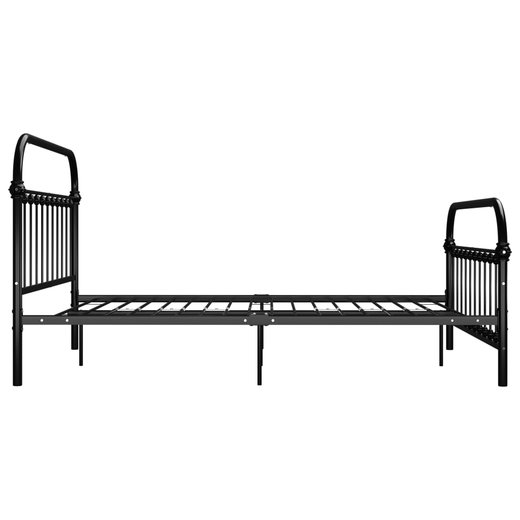 Bettgestell Schwarz Metall 160200 cm