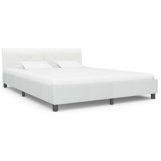 Bettgestell Wei Kunstleder 180200 cm