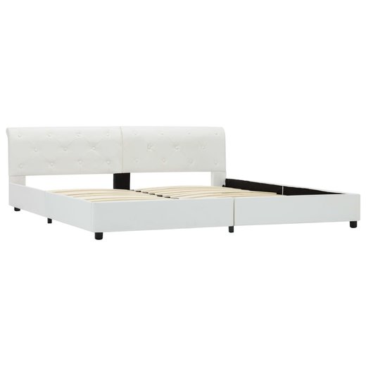 Bettgestell Wei Kunstleder 180200 cm