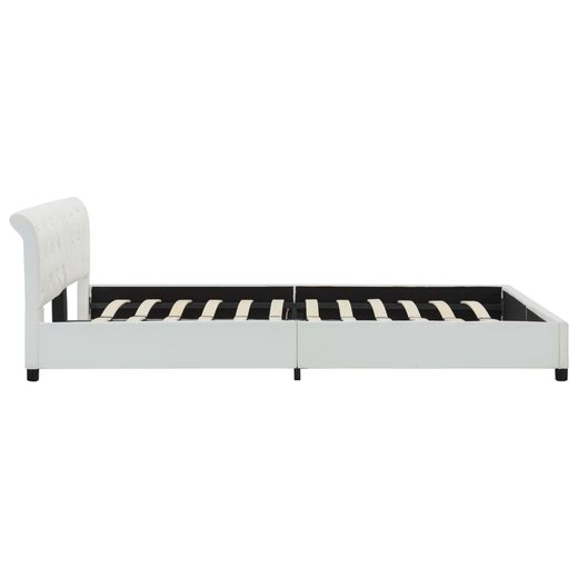 Bettgestell Wei Kunstleder 180200 cm