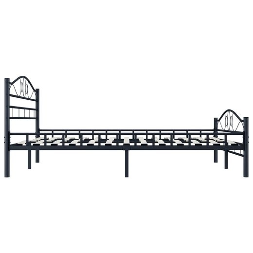 Bettgestell Schwarz Stahl 180200 cm