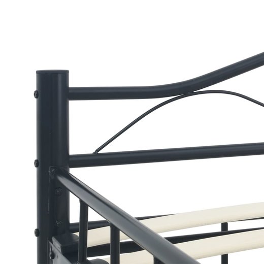 Bettgestell Schwarz Stahl 180200 cm