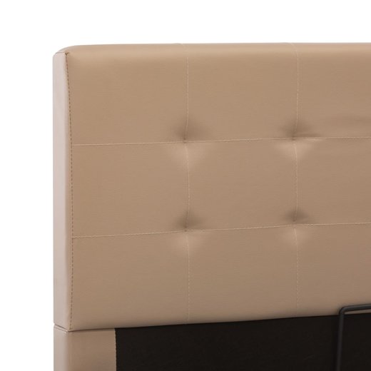 Stauraumbett Hydraulisch Cappuccino-Braun Kunstleder 180200 cm