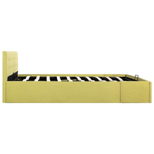 Stauraumbett Hydraulisch Limonengelb Stoff 180 x 200 cm