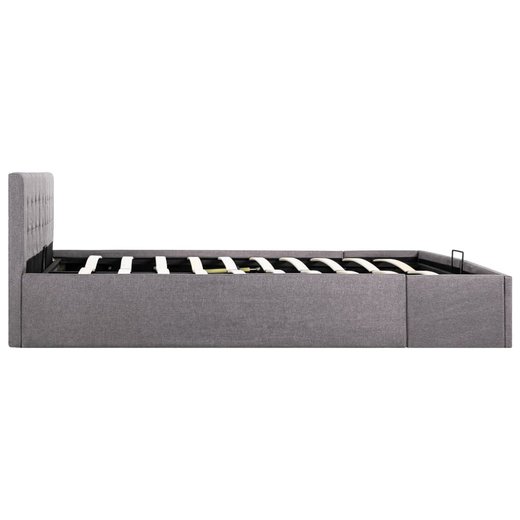 Stauraumbett Hydraulisch Taupe Stoff 180200 cm