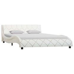 Bettgestell Wei Kunstleder 140200 cm